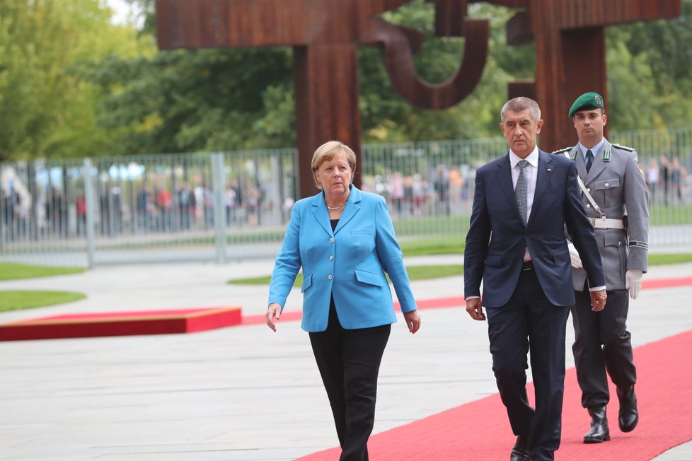 Premiér Andrej Babiš se v Německu setkal s kancléřkou Angelou Merkelovou. (5.9 2018)