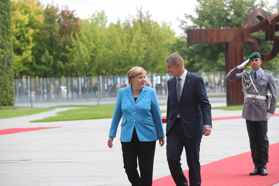 Premiér Andrej Babiš se v Německu setkal s kancléřkou Angelou Merkelovou (5.9 2018)