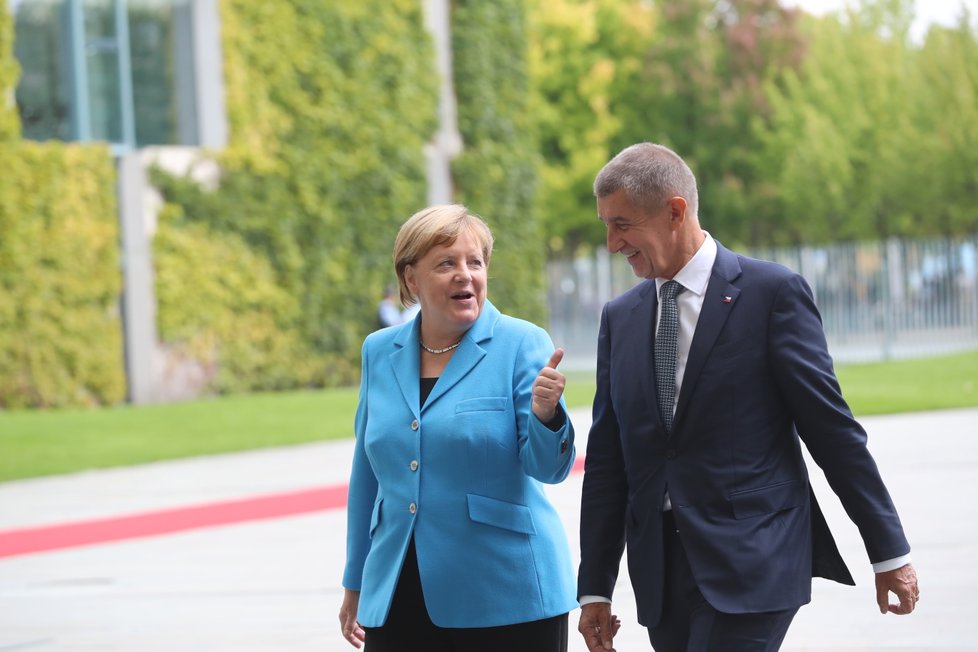 Premiér Andrej Babiš se v Německu setkal s kancléřkou Angelou Merkelovou (5.9 2018)