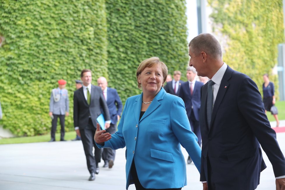 Premiér Andrej Babiš se v Německu setkal s kancléřkou Angelou Merkelovou (5.9 2018)