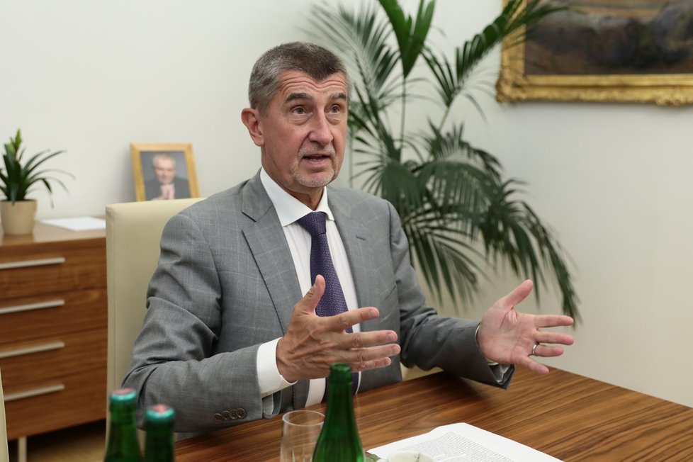 Předseda hnutí ANO a premiér v demisi Andrej Babiš v rozhovoru pro Blesk