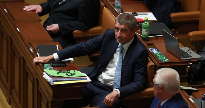 Andrej Babiš hájil ve Sněmovně kauzu Čapí hnízdo.