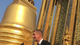 Andrej Babiš navštívil v thajském Bangkoku Královský palác (17. 1. 2019)