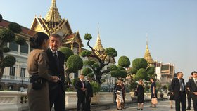 Andrej Babiš navštívil v thajském Bangkoku Královský palác (17. 1. 2019)