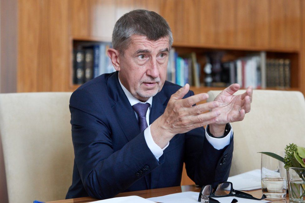 Premiér Andrej Babiš (ANO) při rozhovoru pro Blesk