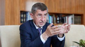 Premiér Andrej Babiš (ANO) při rozhovoru pro Blesk