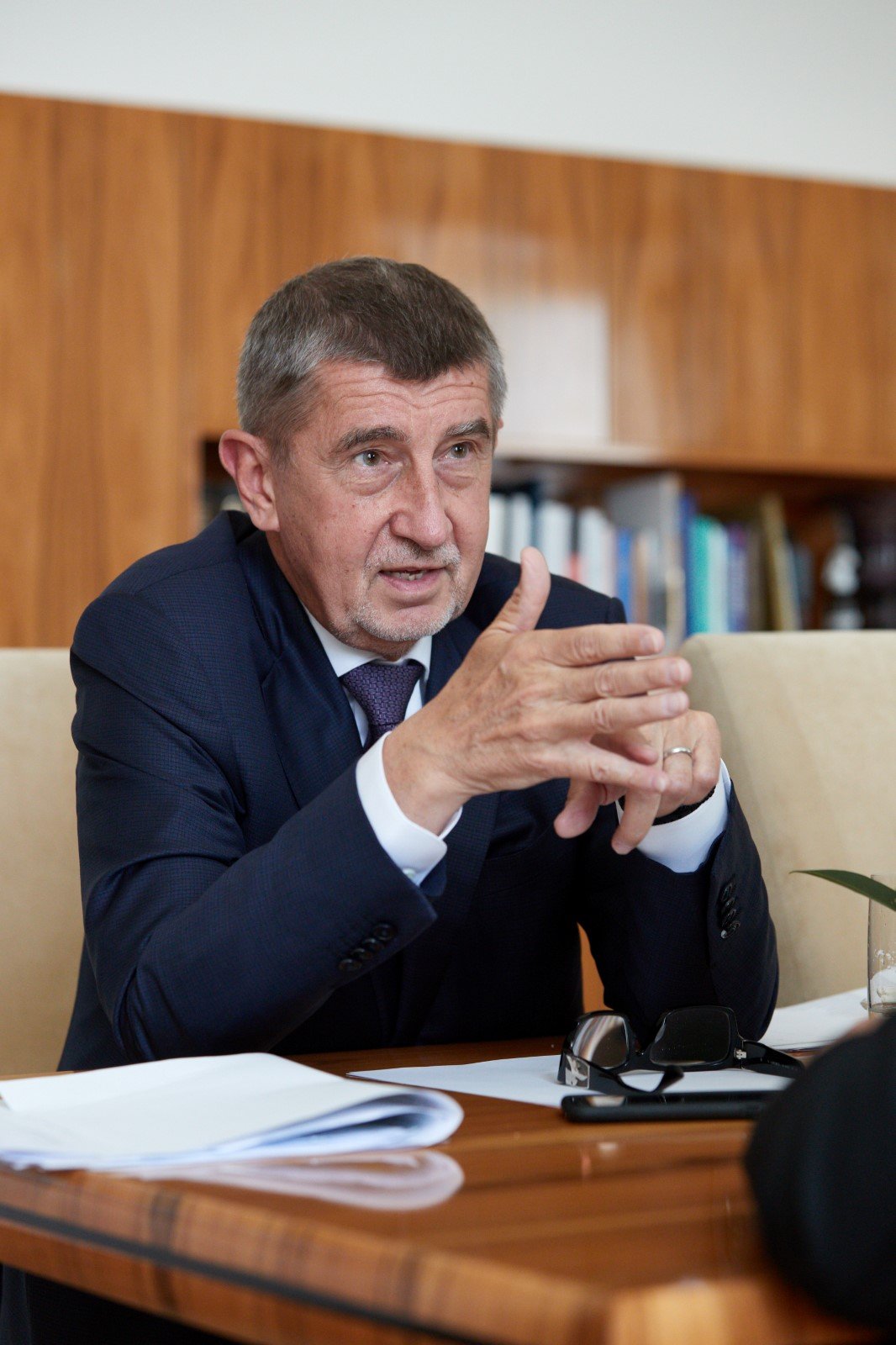 Premiér Andrej Babiš (ANO) při rozhovoru pro Blesk