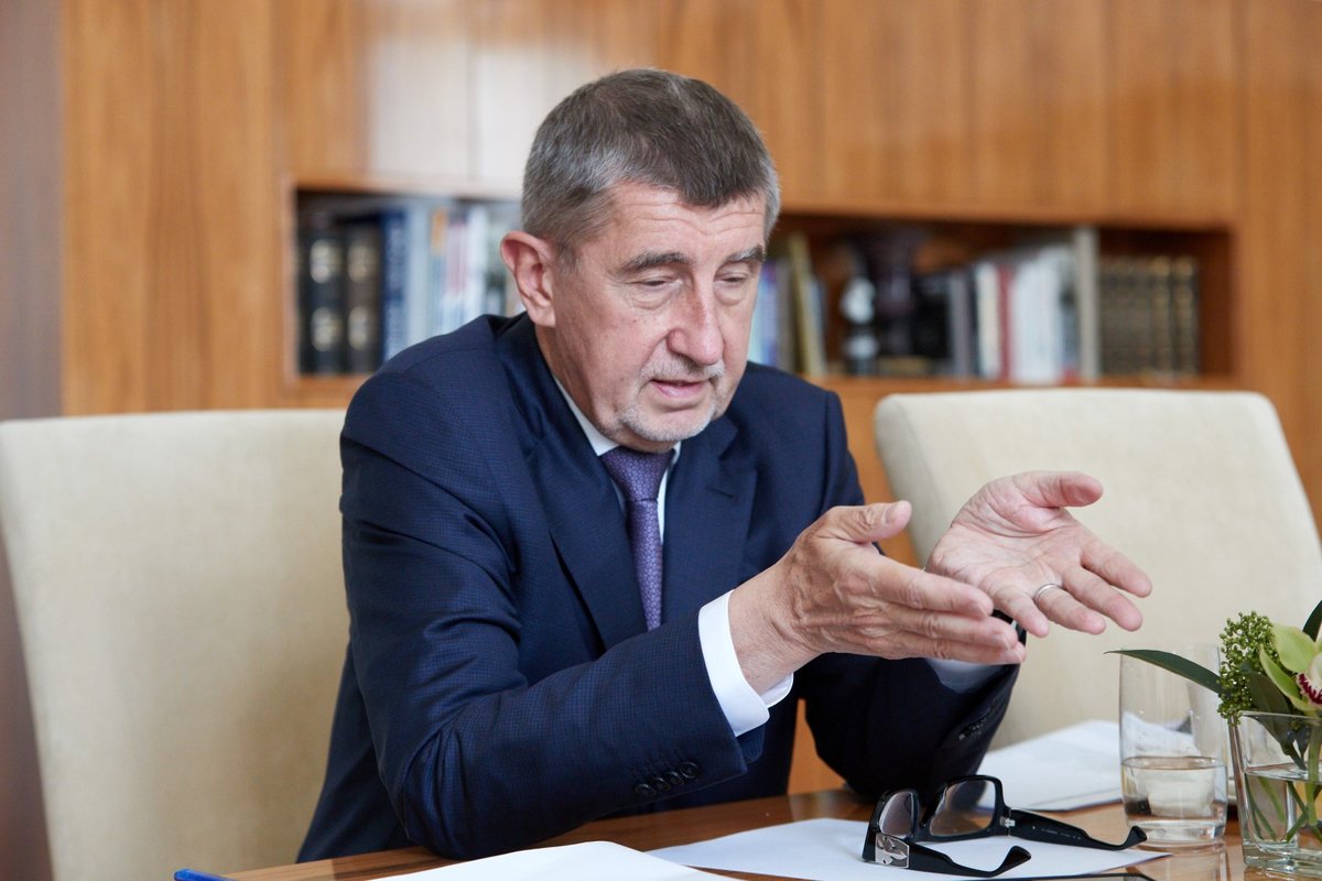 Premiér Andrej Babiš (ANO) při rozhovoru pro Blesk