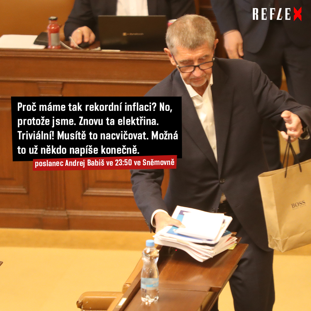 Noční blábolení Andreje Babiše ve Sněmovně v rámci obstrukcí k důchodům
