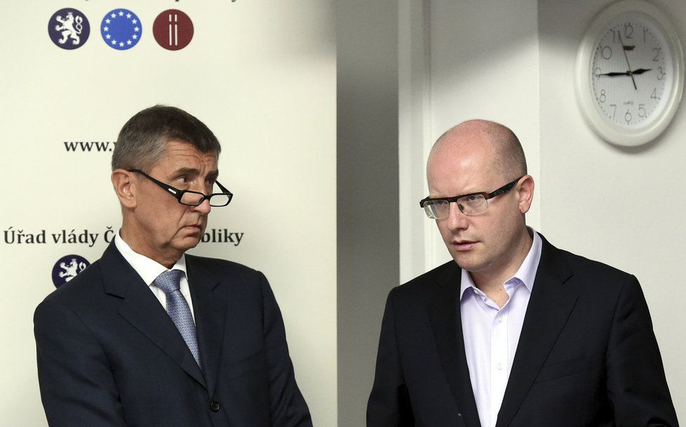 Andrej Babiš a Bohuslav Sobotka: Koaliční partneři