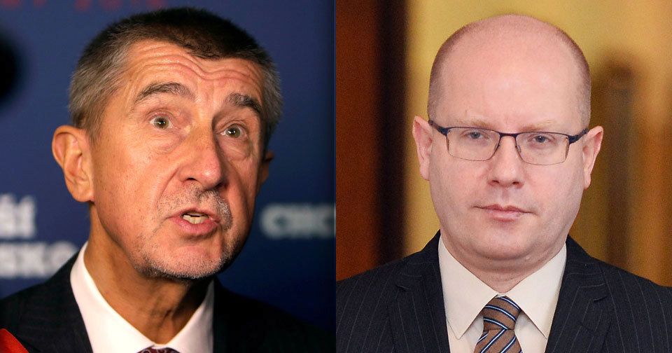 Andrej Babiš a premiér Sobotka