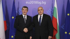 Andrej Babiš v Bulharsku s premiérem Bojko Borisovem