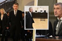 Zachmuřený šéf ANO s Nagyovou po boku: Babiš dorazil k soudu kvůli Čapímu hnízdu