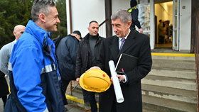 Premiér Andrej Babiš (ANO) na návštěvě nově otevřené výdejny Čepra (únor, 2020)