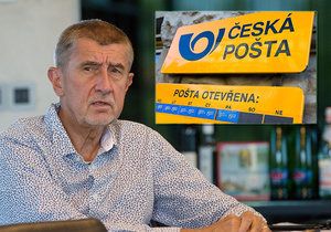Babišův pohřeb pošty: „Stará Česká pošta je mrtvá,“ prohlásil. Chce z ní udělat akciovku