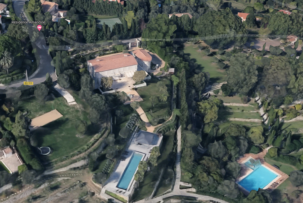 Zámeček Chateau Bigaud premiéra Andreje Babiše (Snímek Google Maps)