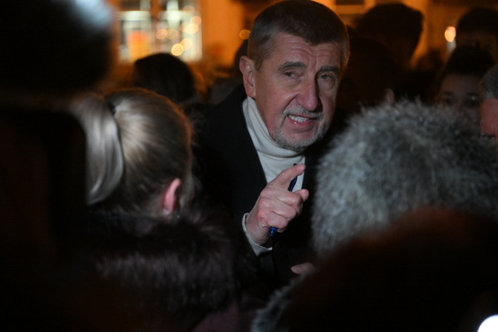 Andrej Babiš vyrazil s prezidentskou kampaní do Děčína.
