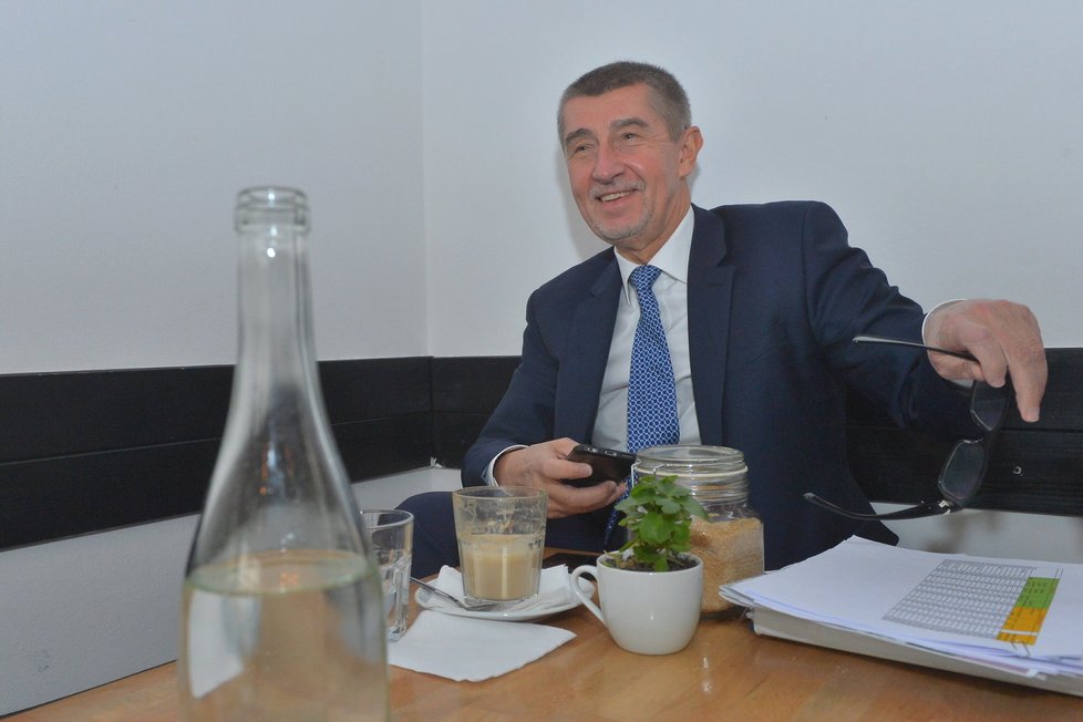 Andrej Babiš v pražské kavárně: Rozhovor pro Blesk.cz.