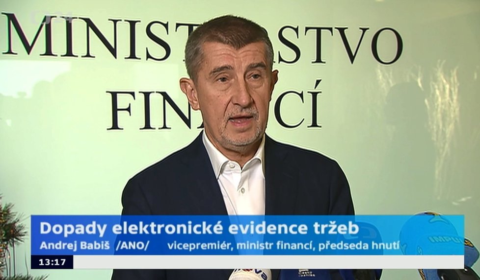 Andrej Babiš hájil EET, prý funguje bez problémů a za potíže hospod nemůže