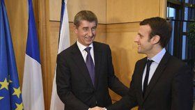 Macron se sejde s premiérem Babišem v pátek večer