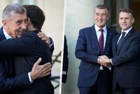 Babiš poprvé s koalicí ochotných: Objímání s Macronem v Paříži i český nesouhlas!