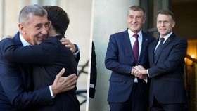 Andrej Babiš s Emmanuelem Macronem v Paříži: Před jednáním koalice ochotných (6.1.2026)