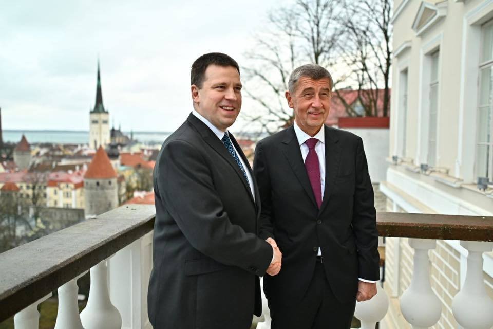 Andrej Babiš v Estonsku: S premiérem Ratasem (18.2.2020)