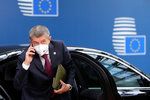 Andrej Babiš na summitu EU v Bruselu (15.10.2020)