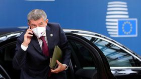 Andrej Babiš na summitu EU v Bruselu (15.10.2020)