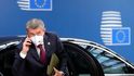 Andrej Babiš na summitu EU v Bruselu (15.10.2020)