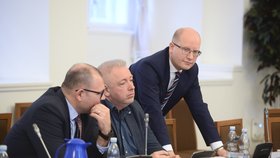 Expremiér Sobotka a exministr vnitra Chovanec (15.3.2018)
