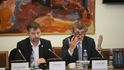 Bezpečnostní výbor jednal o šéfovi GIBS: Předseda výboru Koten (SPD) a premiér Babiš (ANO) (15.3.2018)