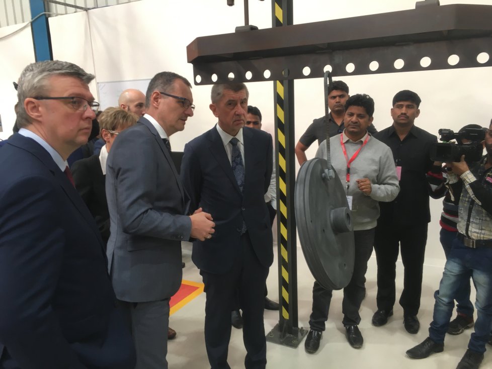 Andrej Babiš navštívil v Indii novou továrnu společnosti Technicoat (19.1.2019)