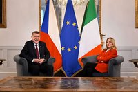 Babiše v Itálii přivítala Meloniová: „Giorgia má neskutečnou energii a tah na branku,“ míní premiér
