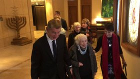 Andrej Babiš (ANO) se v Jeruzalémě setkal s třemi ženami českého původu, které přežily holokaust (23.1.2020)