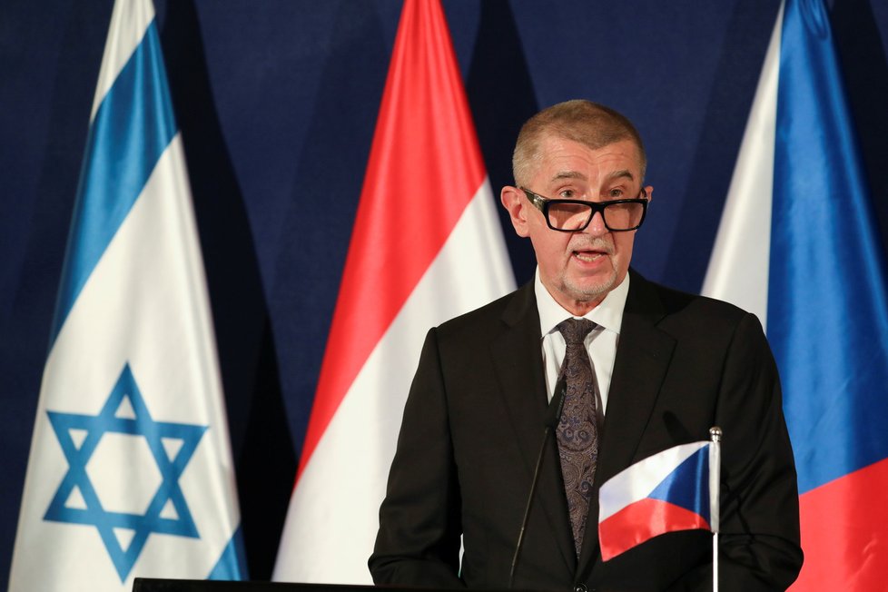 Babiš v Izraeli: Na tiskovce po jednání s Netanyahuem a maďarským premiérem Orbánem (11. 3. 2021)