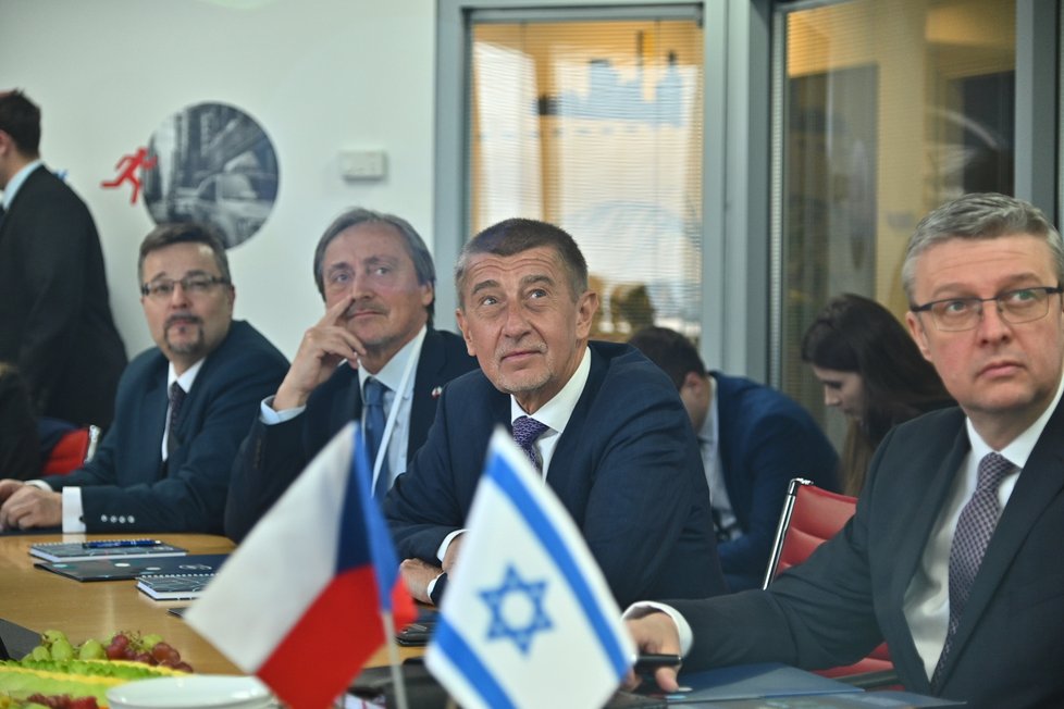 Andrej Babiš navštívil společnost Mobileye v Izraeli