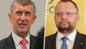 Expremiér Andrej Babiš (ANO) a místopředseda Sněmovny Jan Bartošek (KDU-ČSL).