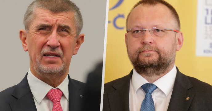 Expremiér Andrej Babiš (ANO) a místopředseda Sněmovny Jan Bartošek (KDU-ČSL).