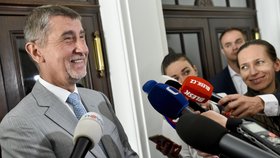Předsedové ANO a ČSSD Babiš s Hamáčkem našli shodu u textu koaliční smlouvy (7. 5. 2018).