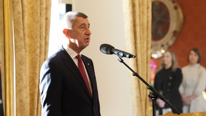 Andrej Babiš (ANO) při jmenování premiérem na Hradě (9.12.2025) Andrej Babiš (ANO) při jmenování premiérem na Hradě (9.12.2025)