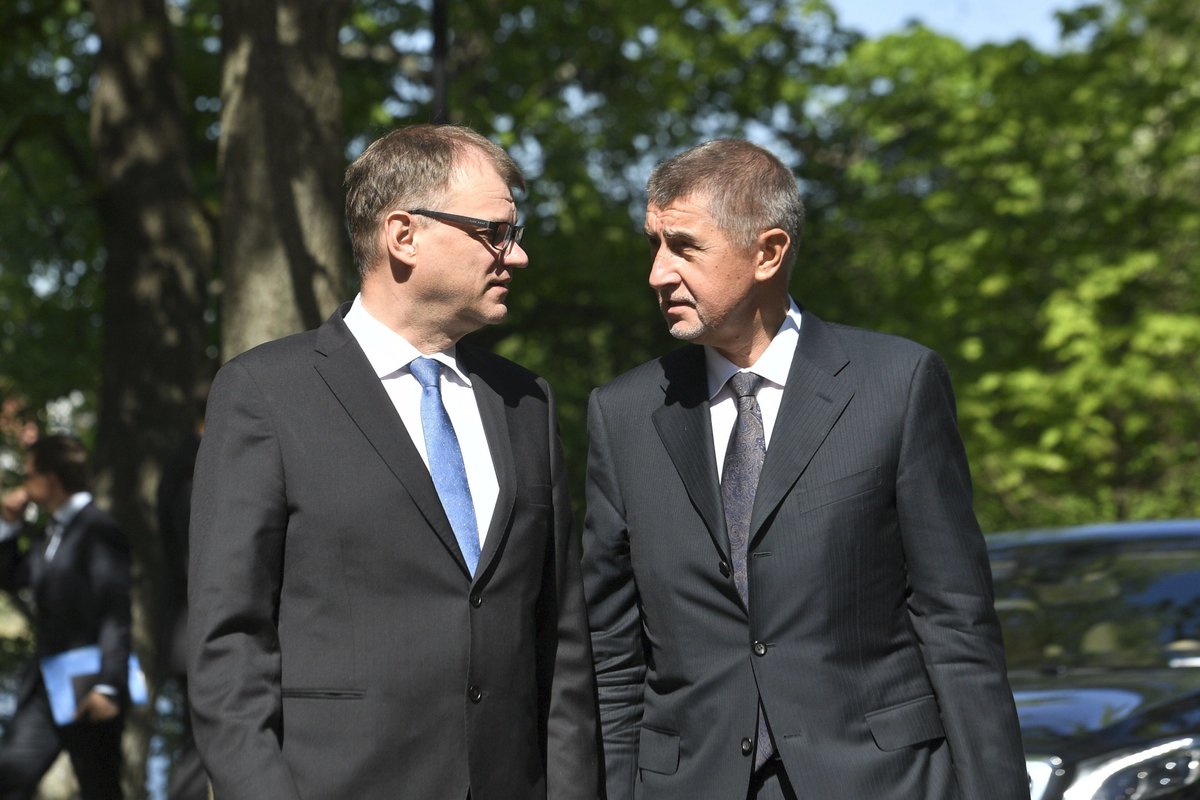 Andrej Babiš a finský premiér Juha Sipilä mluvili mimo jiné o spolupráci V4 a Skandinávie a Pobaltí