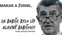 Parodie na kampaň Andreje Babiše: Billboard s Andrejem Babišem