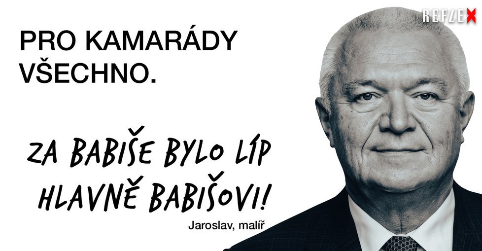 Vtipy na kampaň A. Babiše: Billboard s Jaroslavem Faltýnkem