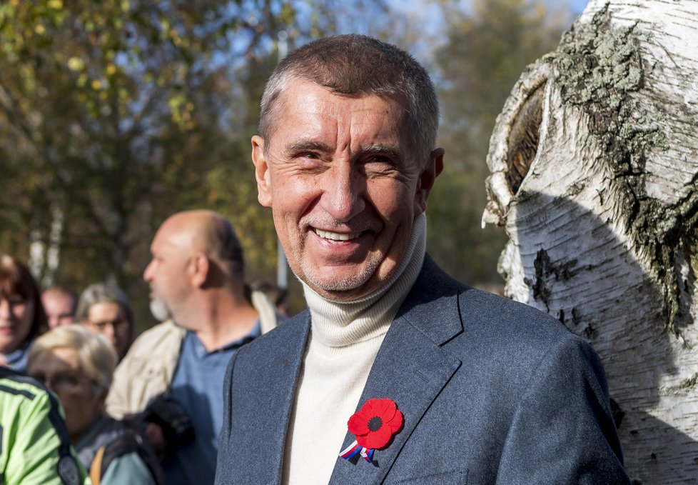 Andrej Babiš během zahájení prezidentské kampaně na Teplicku (2. listopadu 2022)