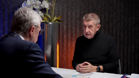 Andrej Babiš a Karel Havlíček (oba ANO) točí společný podcast Sorry jako (únor 2026)