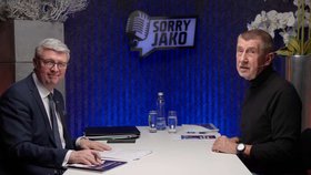 Andrej Babiš a Karel Havlíček (oba ANO) točí společný podcast Sorry jako (únor 2026)