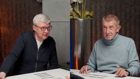 Andrej Babiš s Karlem Havlíčkem (ANO) v podcastu Sorry jako, vydaném na svátek 28. října (říjen 2026)