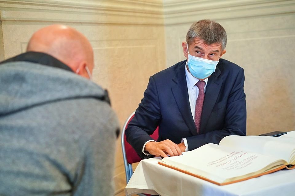 Andrej Babiš (ANO) při návštěvě Karlovarského kraje (4.6.2020)