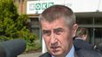 Ministr financí Andrej Babiš při návštěvě Dolu Darkov hovořil s odboráři a horníky z OKD (7.6.2016)